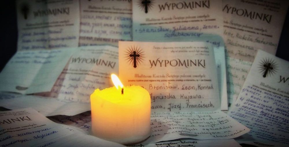 Harmonogram modlitwy za zmarłych polecanych w wypominkach